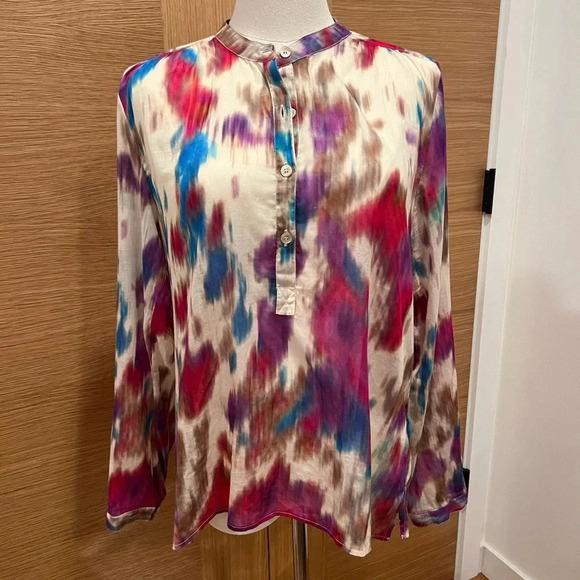 Isabel Marant - MARIA TOP, long sleeves, size 34 US/Small, Beige-Raspberry - Picture 3 of 9